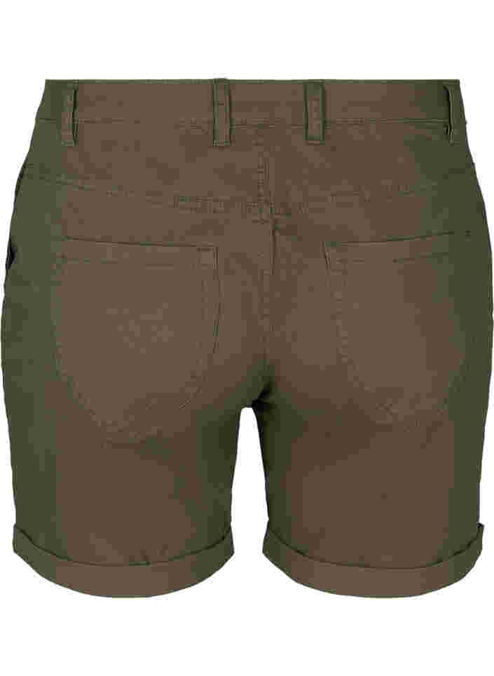 Bomulds shorts med lommer, Tarmac, Packshot image number 1
