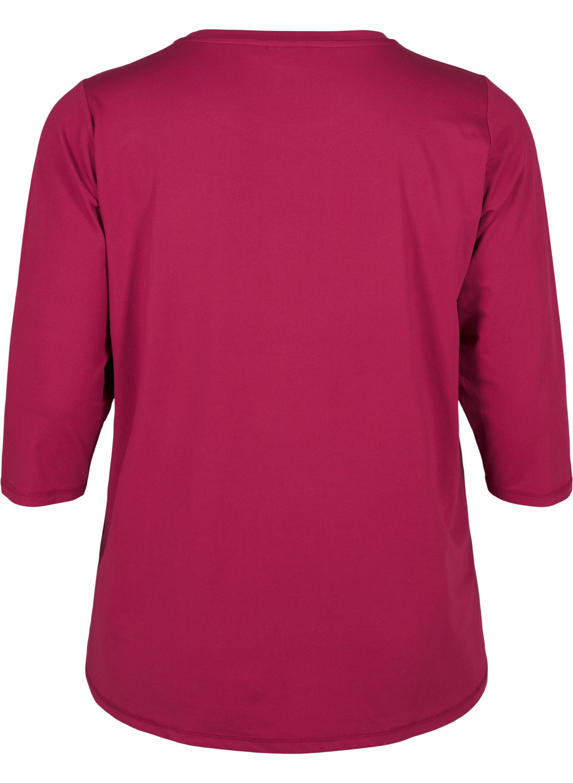 ZizziTr&aelig;ningsbluse med 3/4 &aelig;rmer, R&oslash;d, Packshot image number 1