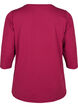 Tr&aelig;ningsbluse med 3/4 &aelig;rmer, R&oslash;d, Packshot image number 1
