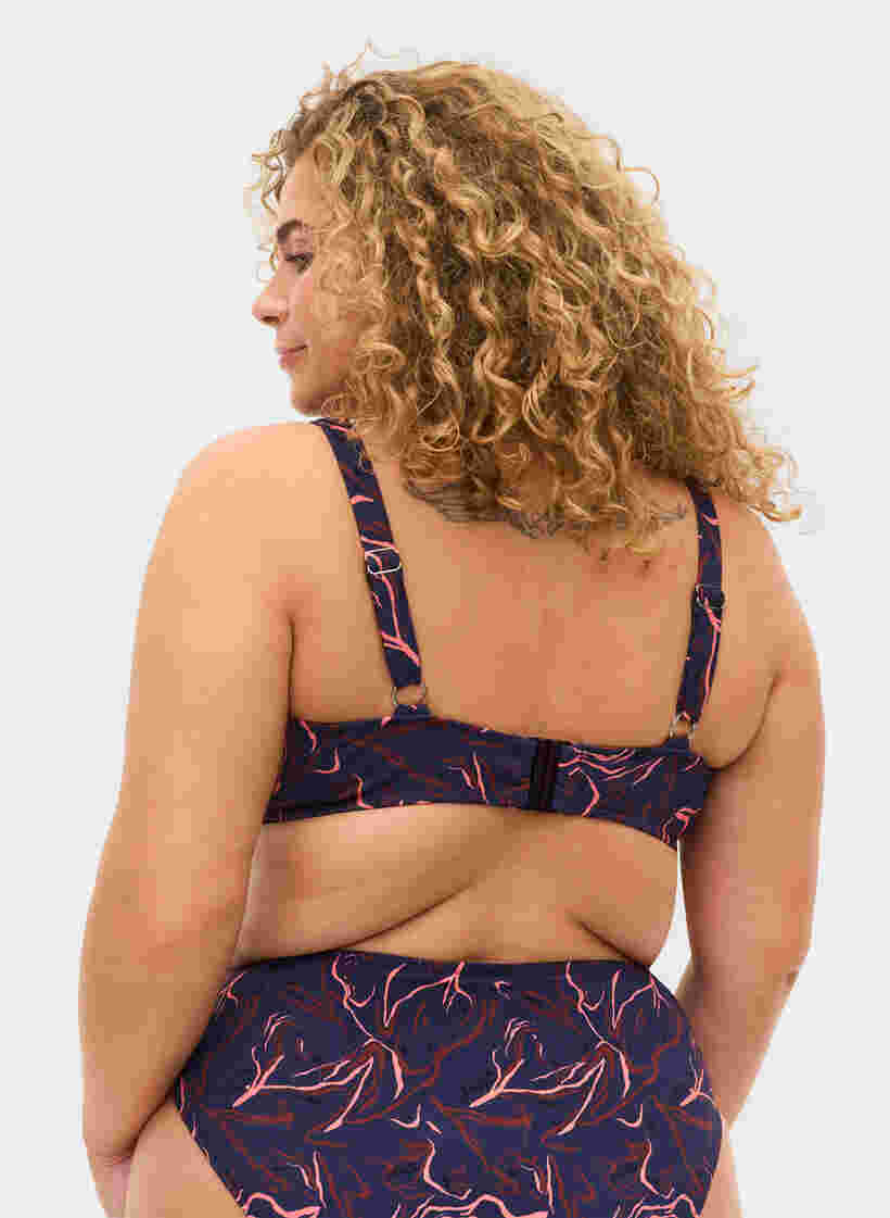 Printet bikini overdel med bøjle, Graphic Print , Model image number 1