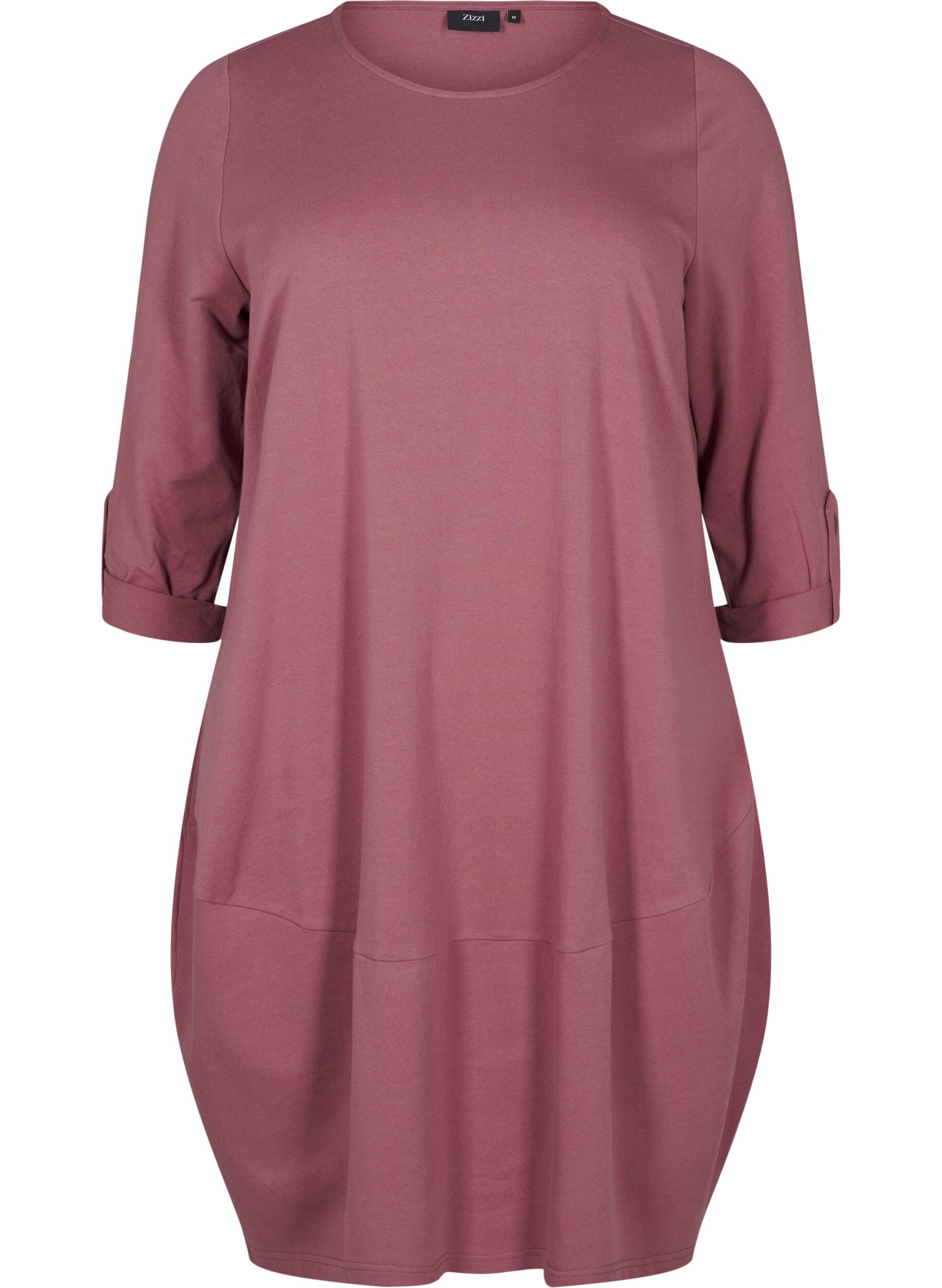 Zizzi Ballonkjole med lommer, Lyser&oslash;d, Packshot image number 0