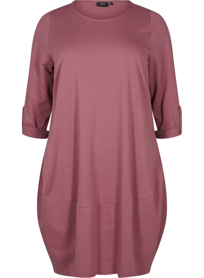 Ballonkjole med lommer, Lyserød, Packshot image number 0