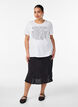 T-shirt med motiv, Hvid, Model image number 1