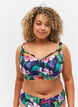 Bikini bh med drapering og string , Flower Print, Model image number 0