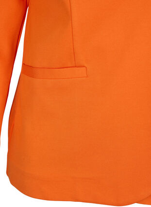 Enkel blazer med knaplukning, Mandarin Orange, Packshot image number 3