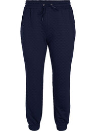 Sweatpants med quiltet mønster, Navy Blazer