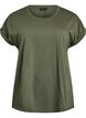 Kort&aelig;rmet t-shirt i bomuldsblanding, Gr&oslash;n, Packshot image number 0