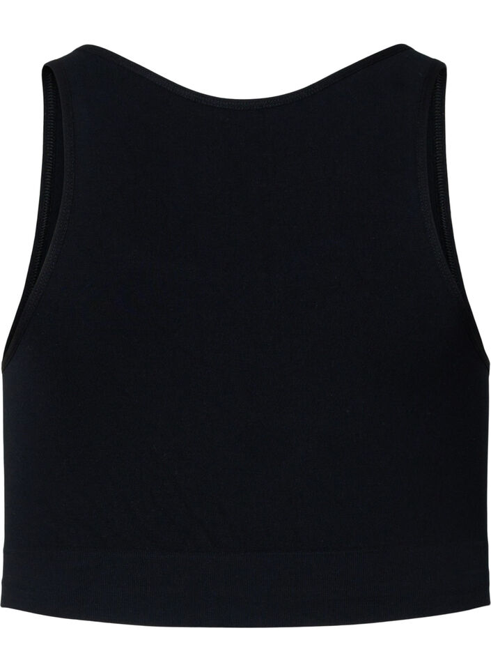 Blød bh med mesh, Black, Packshot image number 1