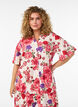 Midikjole i bomuld med blomsterprint, R&oslash;d, Model image number 2