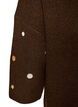 Strikbluse med sm&aring; broderede motiver, Brun, Packshot image number 3