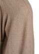 Meleret strik cardigan med lommer, Beige, Packshot image number 2