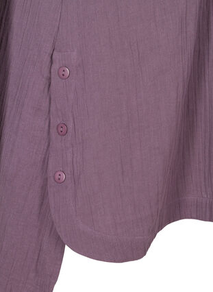 Kortærmet tunika i bomuld, Vintage Violet, Packshot image number 3