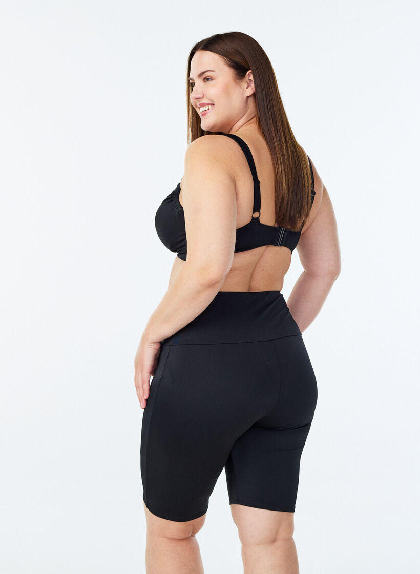 Lange badeshorts, Sort, Model image number 2