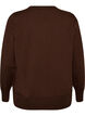 Finstrikket cardigan med rund hals, Brun, Packshot image number 1