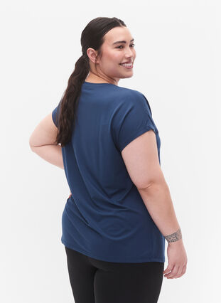 Kortærmet trænings t-shirt, Blue Wing Teal, Model image number 1