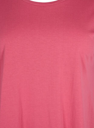 Kortærmet t-shirt i bomuldsblanding, Rasperry Pink, Packshot image number 2