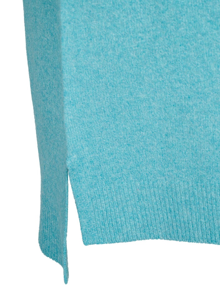 Strikkjole med slids, R. Waters/White Mel., Packshot image number 3