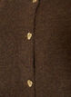 Strikket vest med dekorative knapper, Brun, Packshot image number 2