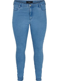 Højtaljede super slim Amy jeans, Blå