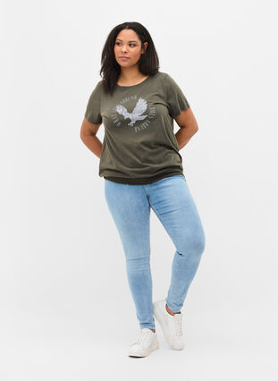 Økologisk bomulds t-shirt med smock, Ivy Acid Eagle AS S, Model image number 2