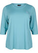 Tr&aelig;ningsbluse med 3/4 &aelig;rmer, Bl&aring;, Packshot image number 0