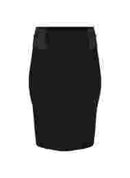 Tætsiddende nederdel med elastik i taljen , Black