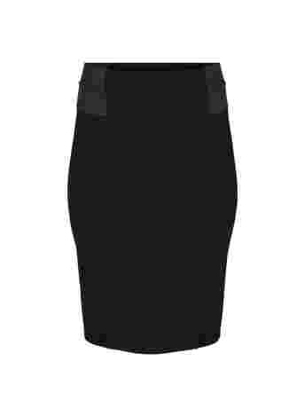 Tætsiddende nederdel med elastik i taljen 