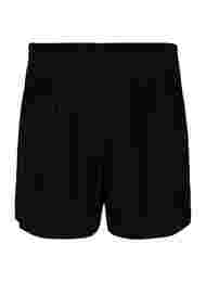 Løstsiddende shorts i viskose, Black