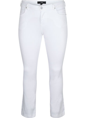 Slim fit Emily jeans med normal talje, White, Packshot image number 0