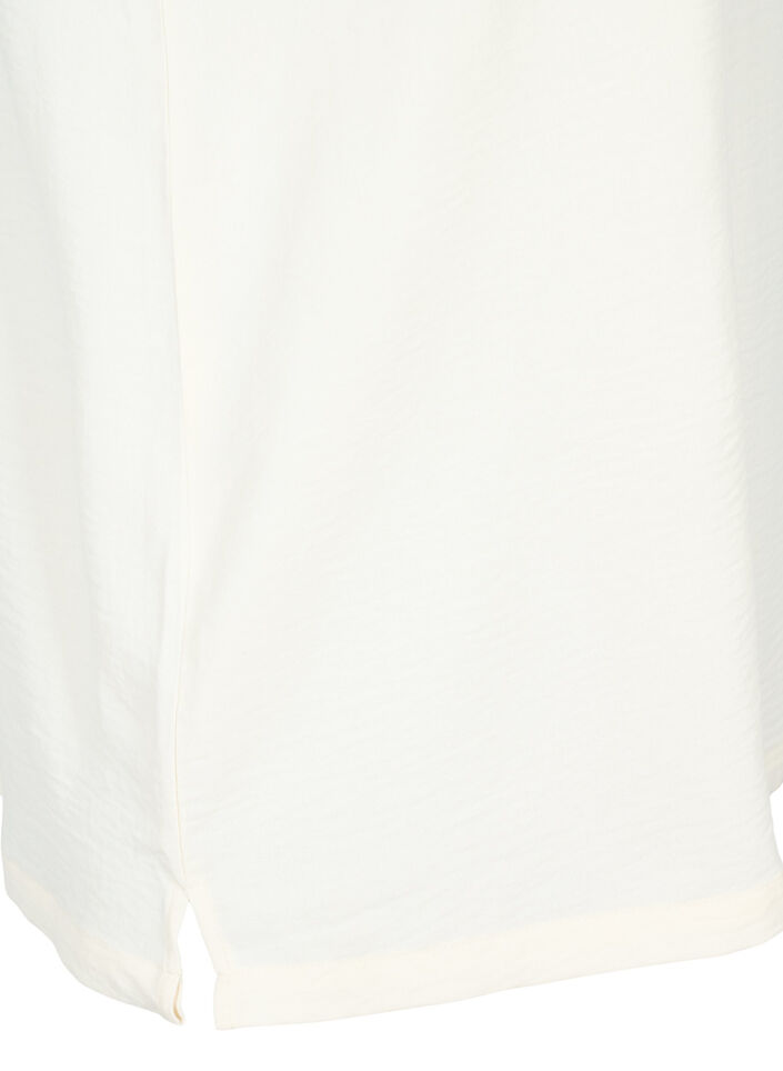 &AElig;rmel&oslash;s top med rynkedetaljer, Vanilla, Packshot image number 3