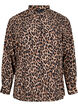 Skjorte med leopardprint, Brun, Packshot image number 0