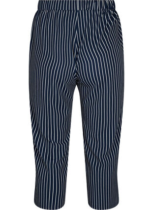 Løse bukser med 7/8 længde, Navy Blazer Stripe, Packshot image number 1