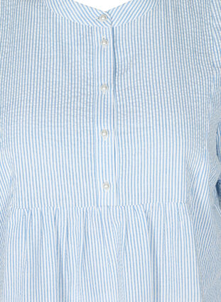 Bomulds tunika med stribet print, Skyway Stripe, Packshot image number 2