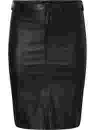 Coated nederdel med slids , Black, Packshot