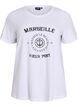 T-shirt med motiv , Hvid, Packshot image number 0