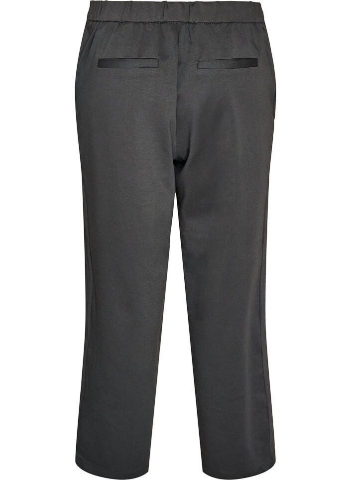 L&oslash;se jerseybukser med h&oslash;j talje, Gr&aring;, Packshot image number 1