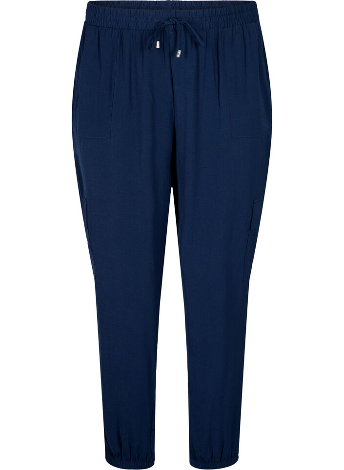 Bukser med cargolommer, Navy Blazer, Packshot image number 0