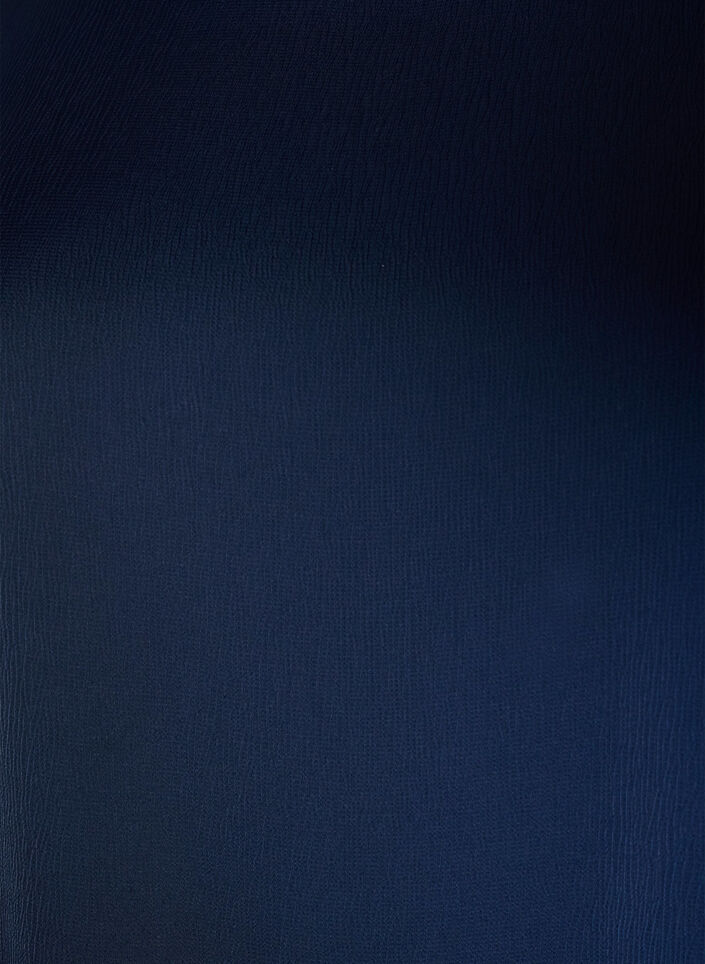Satinbluse med albuelange &aelig;rmer, Bl&aring;, Packshot image number 2