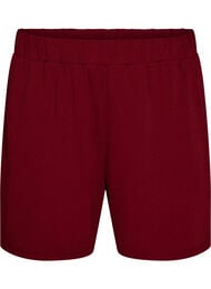 L&oslash;se shorts med lommer, M&oslash;rk Bordeaux
