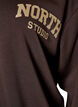 Sporty bombercardigan med lynl&aring;s og h&oslash;j krave, Brun, Packshot image number 2