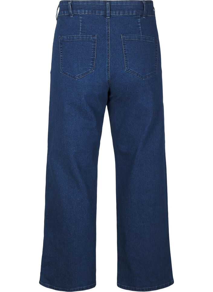 Jeans med vide ben, Bl&aring;, Packshot image number 1