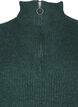 FLASH - Strikkjole med høj hals, Sea Moss Mel., Packshot image number 2