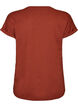 Kort&aelig;rmet T-shirt i bomuldsblanding, R&oslash;d, Packshot image number 1