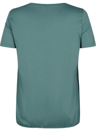Kortærmet bomulds t-shirt med elastikkant, Sea Pine W. Life, Packshot image number 1