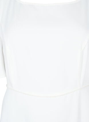 Festkjole med empiresnit, Bright White, Packshot image number 2