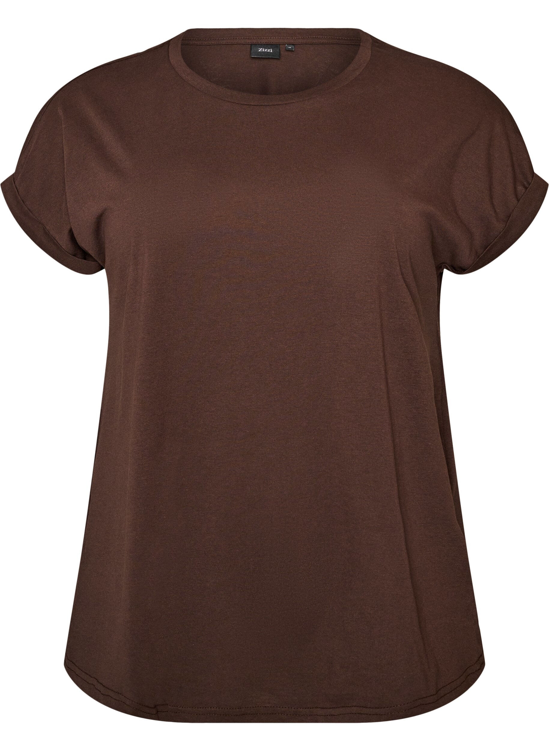Kort&aelig;rmet t-shirt i bomuldsblanding