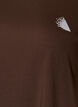 Ensfarvet tr&aelig;nings t-shirt, Brun, Packshot image number 2