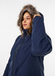 Vandt&aelig;t parka vinterjakke med h&aelig;tte, Bl&aring;, Model image number 3