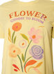 T-shirt i bomuld med print, Gul, Packshot image number 2