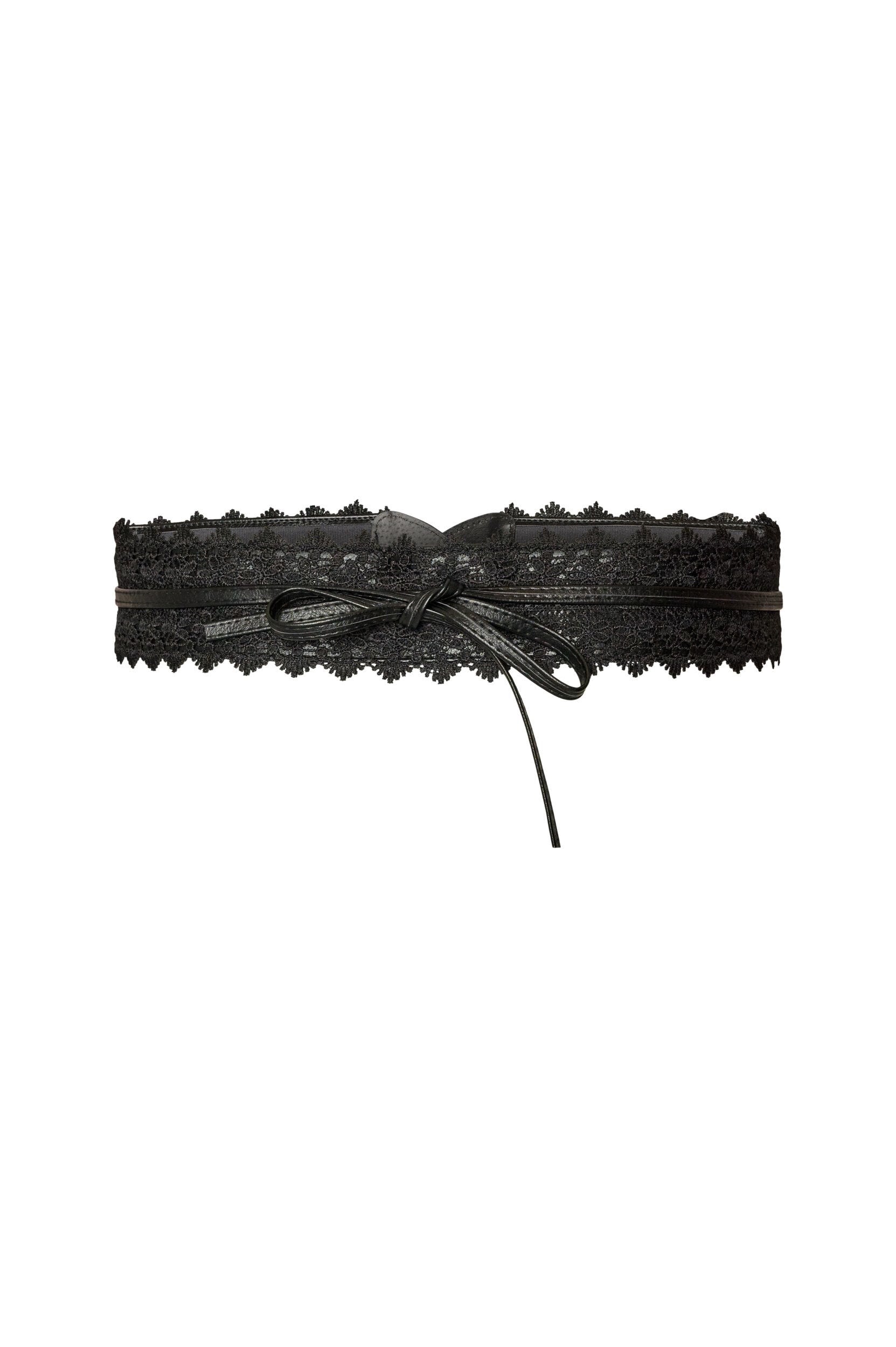 ZizziTaljeb&aelig;lte med blonde og bindeb&aring;nd, Sort, Packshot image number 0